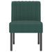 Fauteuil sans accoudoirs vert foncé velours - Photo n°3