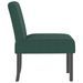 Fauteuil sans accoudoirs vert foncé velours - Photo n°4