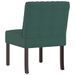 Fauteuil sans accoudoirs vert foncé velours - Photo n°5