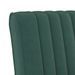 Fauteuil sans accoudoirs vert foncé velours - Photo n°6