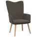Fauteuil scandinave Gris foncé Velours - Photo n°1