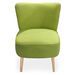 Fauteuil Scandinave Tissu Vert Moty - Photo n°1