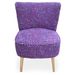 Fauteuil Scandinave Tissu Violet Moty - Photo n°1