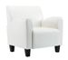 Fauteuil simili cuir blanc Casey - Photo n°1