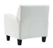 Fauteuil simili cuir blanc Casey - Photo n°5