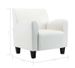 Fauteuil simili cuir blanc Casey - Photo n°6