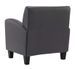 Fauteuil simili cuir gris Casey - Photo n°5