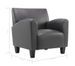 Fauteuil simili cuir gris Casey - Photo n°6