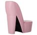 Fauteuil simili cuir rose Fashionly - Photo n°3