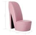 Fauteuil simili cuir rose Fashionly - Photo n°7