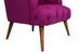 Fauteuil style Chesterfield tissu violet Wester 75 cm - Photo n°4