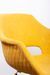 Fauteuil style scandinave en bois de hêtre et tissu jaune moutarde Nouka - Photo n°8