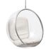 Fauteuil suspendu design BALU – Bulle transparente en plexiglas et assise en similicuir - Photo n°1
