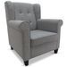 Fauteuil Tissu Gris bergère - Photo n°1