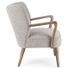 Fauteuil tissu gris effet laine et bois de hévéa Ritaz - Photo n°3