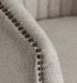 Fauteuil tissu gris et pin massif clair Enzo - Photo n°5