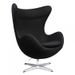 Fauteuil tissu noir Ego - Photo n°1