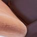 Fauteuil tissu orange et pieds pin massif clair Penky - Photo n°5