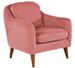 Fauteuil tissu rose et pieds bois naturel Shekal 71 cm - Photo n°1
