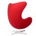 Fauteuil tissu rouge Ego - Photo n°4