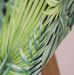 Fauteuil tissu vert imprimé et pieds pin massif clair Opale - Photo n°3
