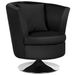 Fauteuil tournant Simili Noir - Photo n°1