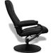 Fauteuil TV avec repose-pied Noir Similicuir - Photo n°4