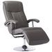 Fauteuil TV Gris Similicuir - Photo n°1