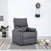 Fauteuil TV inclinable électrique Gris foncé Tissu - Photo n°1