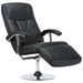 Fauteuil TV Noir Similicuir - Photo n°1