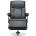 Fauteuil TV Noir Similicuir - Photo n°3