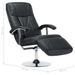 Fauteuil TV Noir Similicuir - Photo n°8