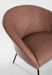 Fauteuil velours et pieds en acier noir Mirador 80 cm - Photo n°4