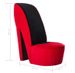 Fauteuil velours rouge Fashionly - Photo n°7