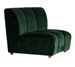 Fauteuil velours vert et pieds métal doré Ozonn 2 - Photo n°3