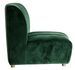 Fauteuil velours vert et pieds métal doré Ozonn 2 - Photo n°4