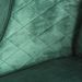 Fauteuil velours vert et pieds pin massif clair Louve - Lot de 2 - Photo n°7