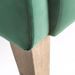 Fauteuil velours vert et pieds pin massif clair Louve - Lot de 2 - Photo n°8