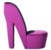 Fauteuil velours violet Fashionly - Photo n°2