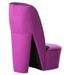 Fauteuil velours violet Fashionly - Photo n°3