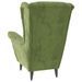 Fauteuil Vert clair Velours 2 - Photo n°5