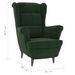 Fauteuil Vert foncé Velours - Photo n°6