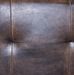Fauteuil vintage smili cuir marron et pieds métal noir Thomy - Photo n°3