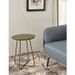 FELBOUR Table d'appoint style contemporain vert brillant avec pieds en métal - L 50 x l 50 cm - Photo n°6