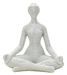 Femme yoga argent 20,5 x 15,5 x 23 cm - Photo n°1