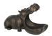 Figurine hippopotame bronze Jango L 26.5 cm - Photo n°1