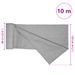 Filet brise-vue gris clair 1,2x10 m PEHD 195 g/m² - Photo n°8