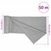 Filet brise-vue gris clair 1,5x50 m PEHD 195 g/m² - Photo n°8