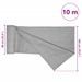 Filet brise-vue gris clair 1,8x10 m PEHD 195 g/m² - Photo n°8