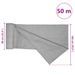 Filet brise-vue gris clair 1,8x50 m PEHD 195 g/m² - Photo n°8